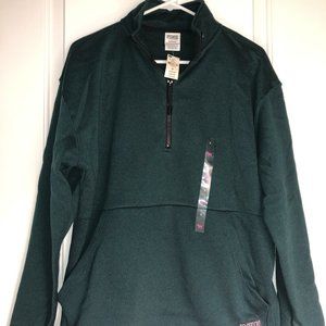 Brand New VS PINK Teal Quarter-Zip Sweatshirt